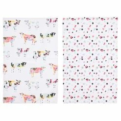 Hot Sale 😉 Ulster Weavers Pack Of 2 Tea Towels Brushstroke Cow 🛒