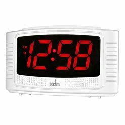 Buy ✨ Acctim Vian Alarm Clock White 🎉