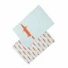 New ❤️ Scion Living Mr Fox Set Of 2 Tea Towels Blue 😀 -HOME popular shop 16540116 Dexam Mr Fox Set Of Two Tea Towels Blue 1
