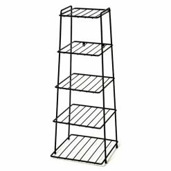 Hot Sale 😀 Delfinware Wireware Black 5 Tier Saucepan Stand ✨