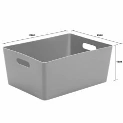 Coupon 👍 Wham Studio Basket 5.02 Rectangular Cool Grey 🧨 -HOME popular shop 25602 Studio Basket 5 02 Rectangular Cool Grey 1