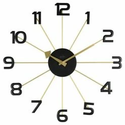 Best Sale 👍 Acctim Astraea Wall Clock Gold/Black 💯