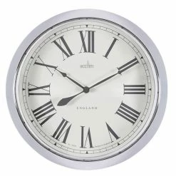 Hot Sale โญ Acctim Belmont Wall Clock Chrome โ๏ธ