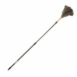 HOME popular shop -HOME popular shop 410201 Valet Ext Ostrich Feather Duster Silver Handle 1