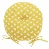Coupon 💯 Walton & Co Ochre Bee Round Seat Pad With Ties 🧨 -HOME popular shop BBRSPY Walton And Co Ochre Bee Round Seat Pad With Ties 1
