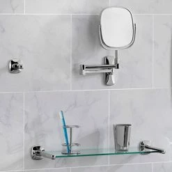 Cheapest 🧨 Robert Welch Burford Shelf 😀 -HOME popular shop BURBR3361V Robert Welch Burford Glass Shelf 3