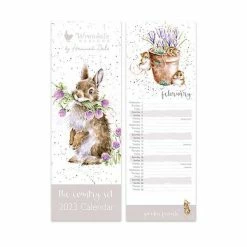 Top 10 ⌛ Wrendale Designs Bunny Head Clover 👠 Heels The Country Set Slim 2023 Calendar 🛒