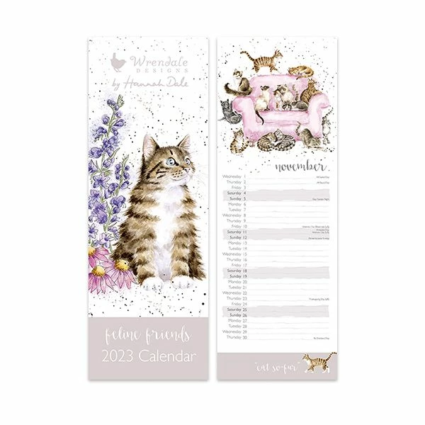 Cheapest ๐ Wrendale Designs Whiskers And Wildflowers Feline Friends Slim 2023 Calendar ๐ 3 Cheapest ๐ Wrendale Designs Whiskers And Wildflowers Feline Friends Slim 2023 Calendar ๐