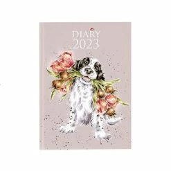 Flash Sale 🎁 Wrendale Designs 🦮 Dog Blooming With Love Desk 2023 Diary ✔️