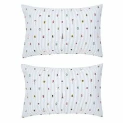 Outlet ⭐ Joules Botanical Bugs Standard Pillowcase Pair Chalk 😍