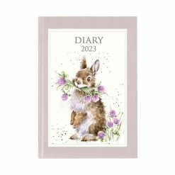 Hot Sale 😍 Wrendale Designs Bunny Head Clover 👠 Heels Flexi 2023 Diary 🤩