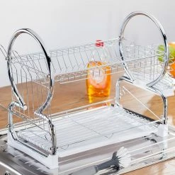 Budget 👏 Judge Wireware Two Tier Dish Drainer 🛒