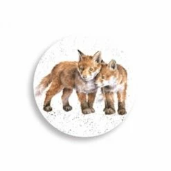 Budget ⌛ Wrendale Designs Fox Cubs Magnet 🤩