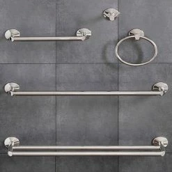 Cheap 👍 Robert Welch Oblique Towel Rail Short 🎉 -HOME popular shop OBLBR3312V Robert Welch Oblique Towel Rail Short 2