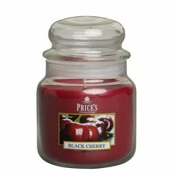 Promo ⌛ Price's Prices Fragrance Collection Black Cherry Medium Jar Candle 👏