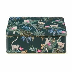 Promo ⌛ Sara Miller London Sara Miller Tahiti Lemur Deep Rectangular Storage Tin 🎁