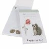 Outlet 🔔 Wrendale Designs Hedgehog Shopping Pad - Busy As A Bee 💯 -HOME popular shop SP032 Wrendale Designs Hedgehog Shopping Pad Busy as a Bee
