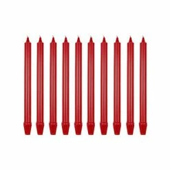 Budget 🔥 Price's Prices 10" Sherwood Candle Wine Red Pack Of 10 👏 -HOME popular shop SW101004 Prices 10 Sherwood Candle Wine Red Pack Of 10 1