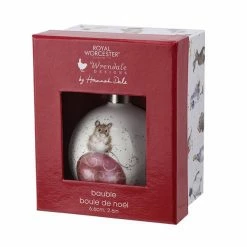 New 🔔 Wrendale Designs Bauble Not A Creature Was Stirring Mouse 😉 -HOME popular shop WNPB79011XG Wrendale Designs Ceramic Christmas Decoration Not a Creature was Stirring Mouse 1