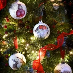 New 🔔 Wrendale Designs Bauble Not A Creature Was Stirring Mouse 😉 -HOME popular shop WNPB79011XG Wrendale Designs Ceramic Christmas Decoration Not a Creature was Stirring Mouse 2